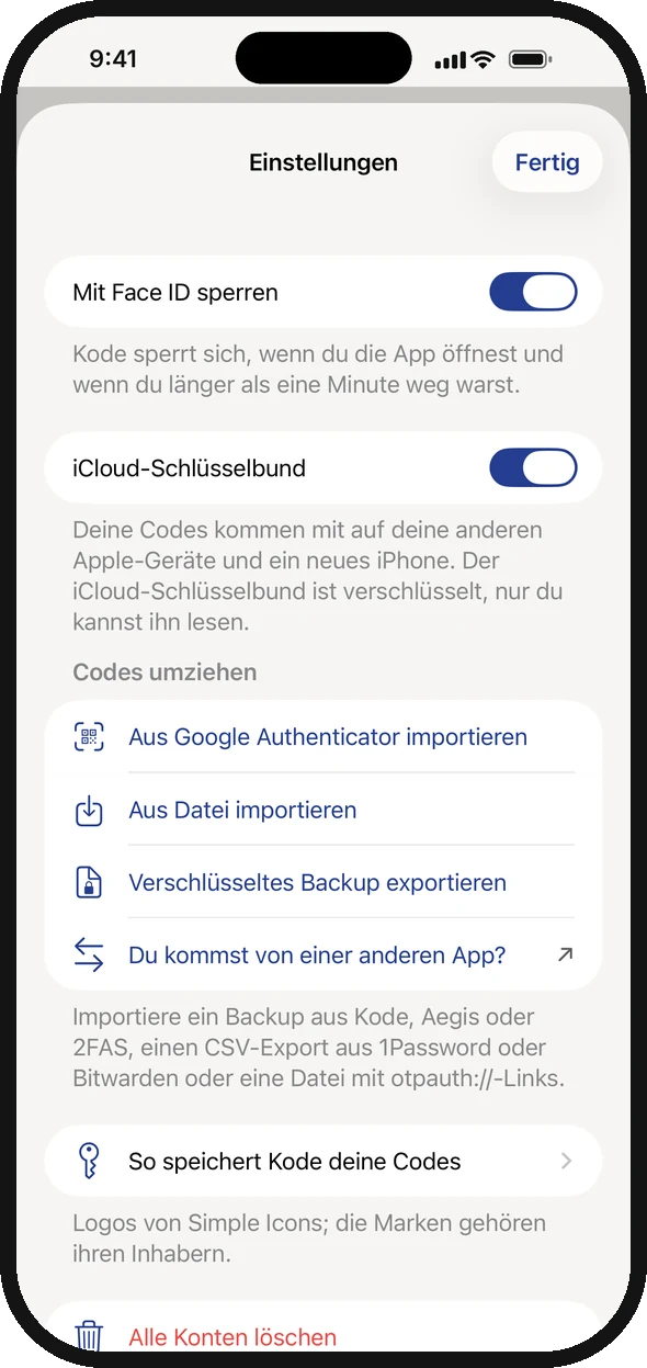 Face ID und dein eigener Schlüsselbund