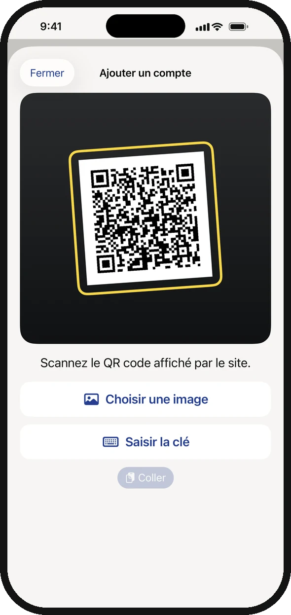 Scannez le QR code. C’est tout.